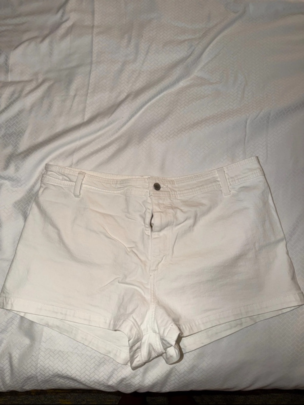 Universal Thread High-Waist White Denim Shorts